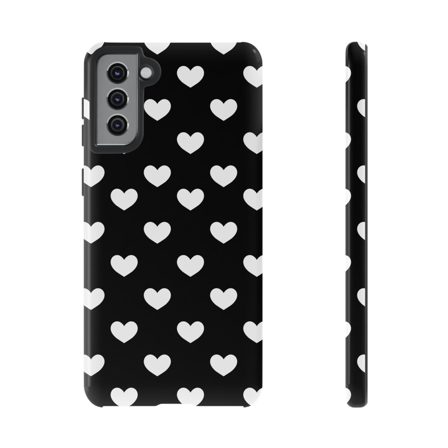 White Heart Phone Case - for Apple, Samsung, and Google Phones