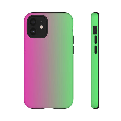 Ombre Pink and Green Phone Case - for Apple, Samsung, and Google Phones