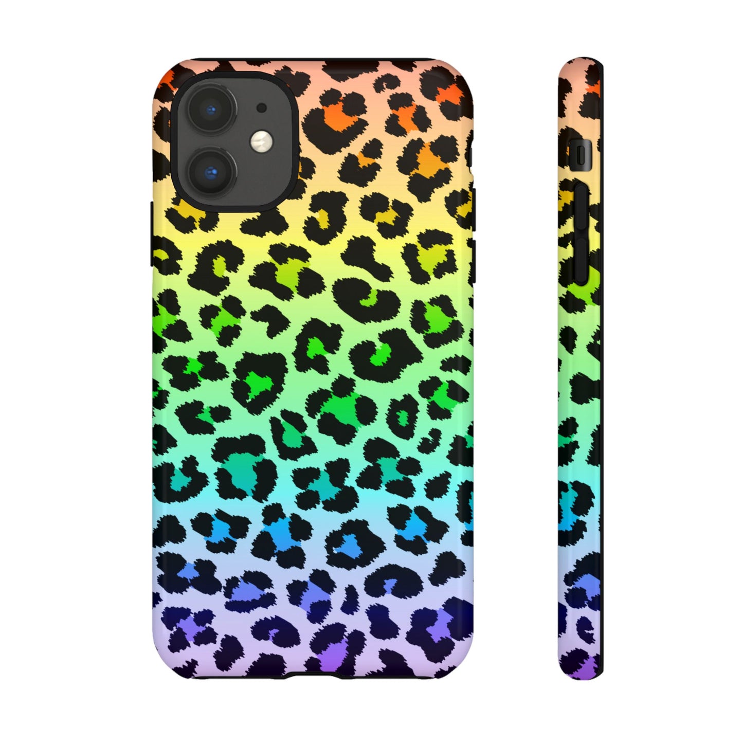 Rainbow Leopard Print Phone Case - for Apple, Samsung, and Google Phones