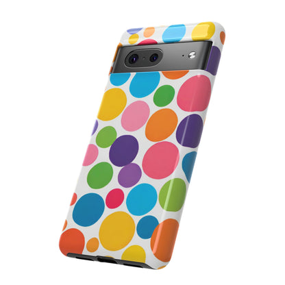 Multicolored Polka Dot Phone Case - for Apple, Samsung, and Google Phones