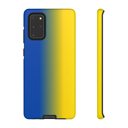 Ombre Blue and Gold Phone Case - for Apple, Samsung, and Google Phones