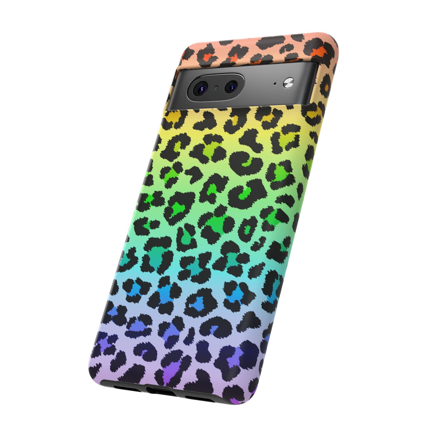 Rainbow Leopard Print Phone Case - for Apple, Samsung, and Google Phones