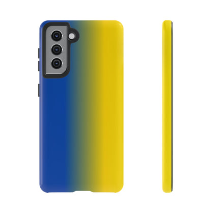 Ombre Blue and Gold Phone Case - for Apple, Samsung, and Google Phones