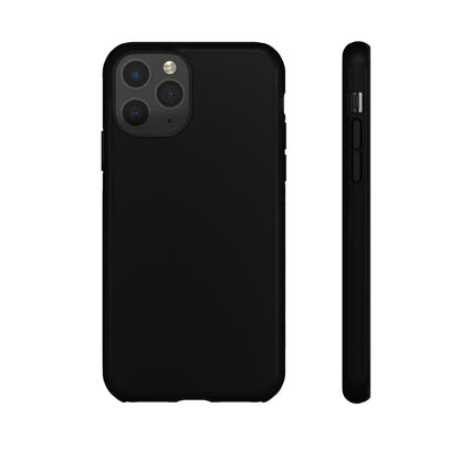 Black Phone Case - for Apple, Samsung, and Google Phones