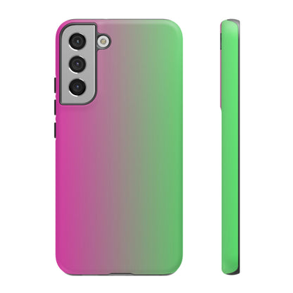 Ombre Pink and Green Phone Case - for Apple, Samsung, and Google Phones