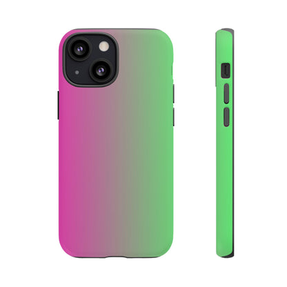 Ombre Pink and Green Phone Case - for Apple, Samsung, and Google Phones