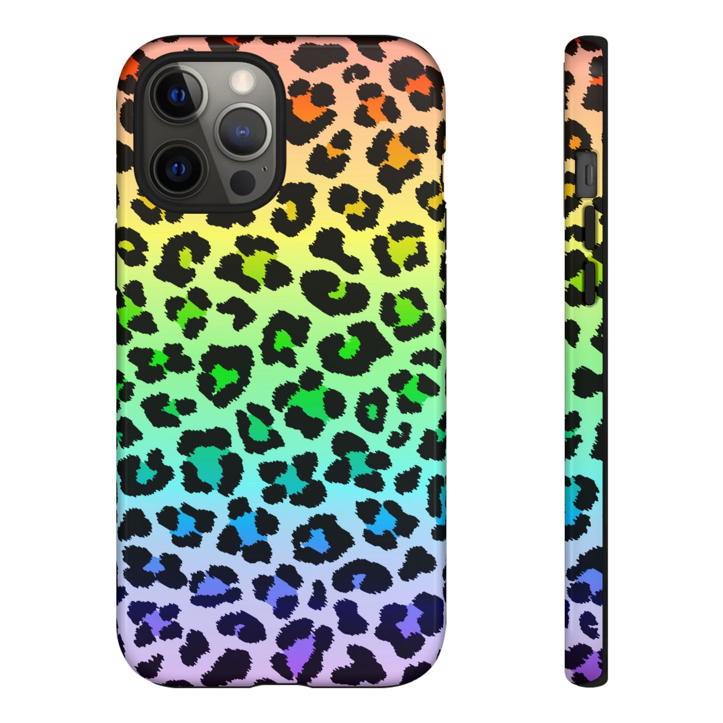 Rainbow Leopard Print Phone Case - for Apple, Samsung, and Google Phones