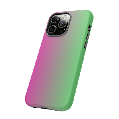 Ombre Pink and Green Phone Case - for Apple, Samsung, and Google Phones