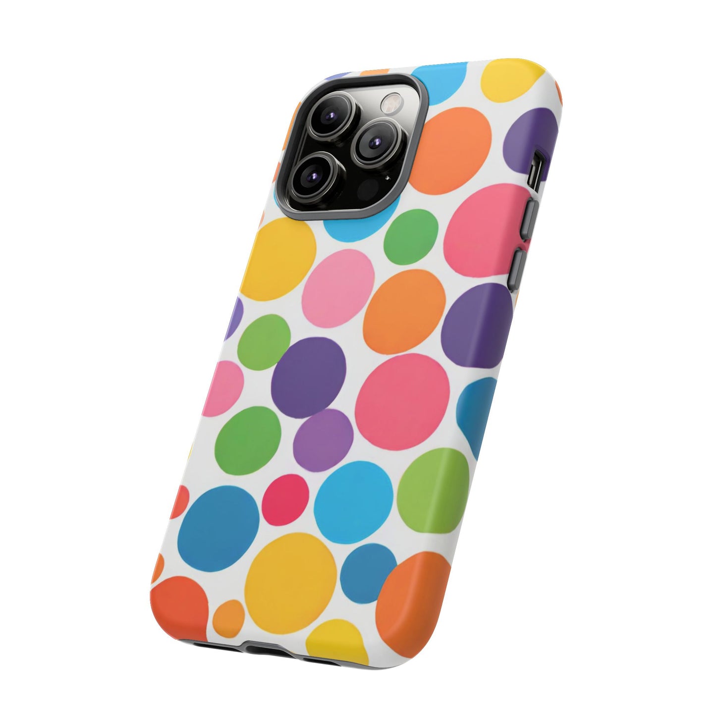 Multicolored Polka Dot Phone Case - for Apple, Samsung, and Google Phones