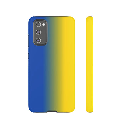 Ombre Blue and Gold Phone Case - for Apple, Samsung, and Google Phones