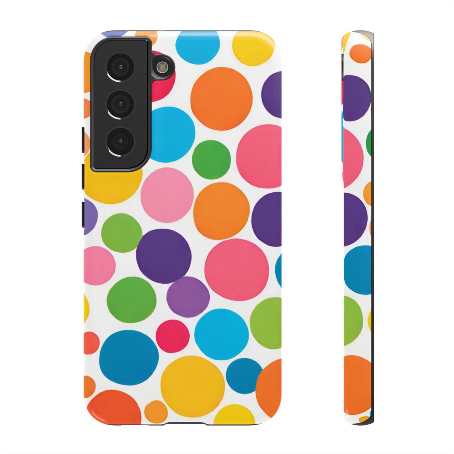 Multicolored Polka Dot Phone Case - for Apple, Samsung, and Google Phones