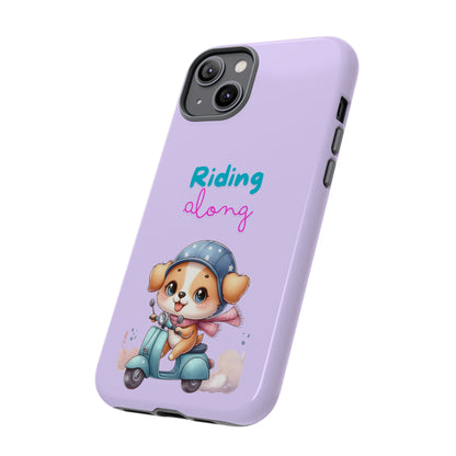 Purple Puppy Phone Case - for Apple, Samsung, and Google Phones