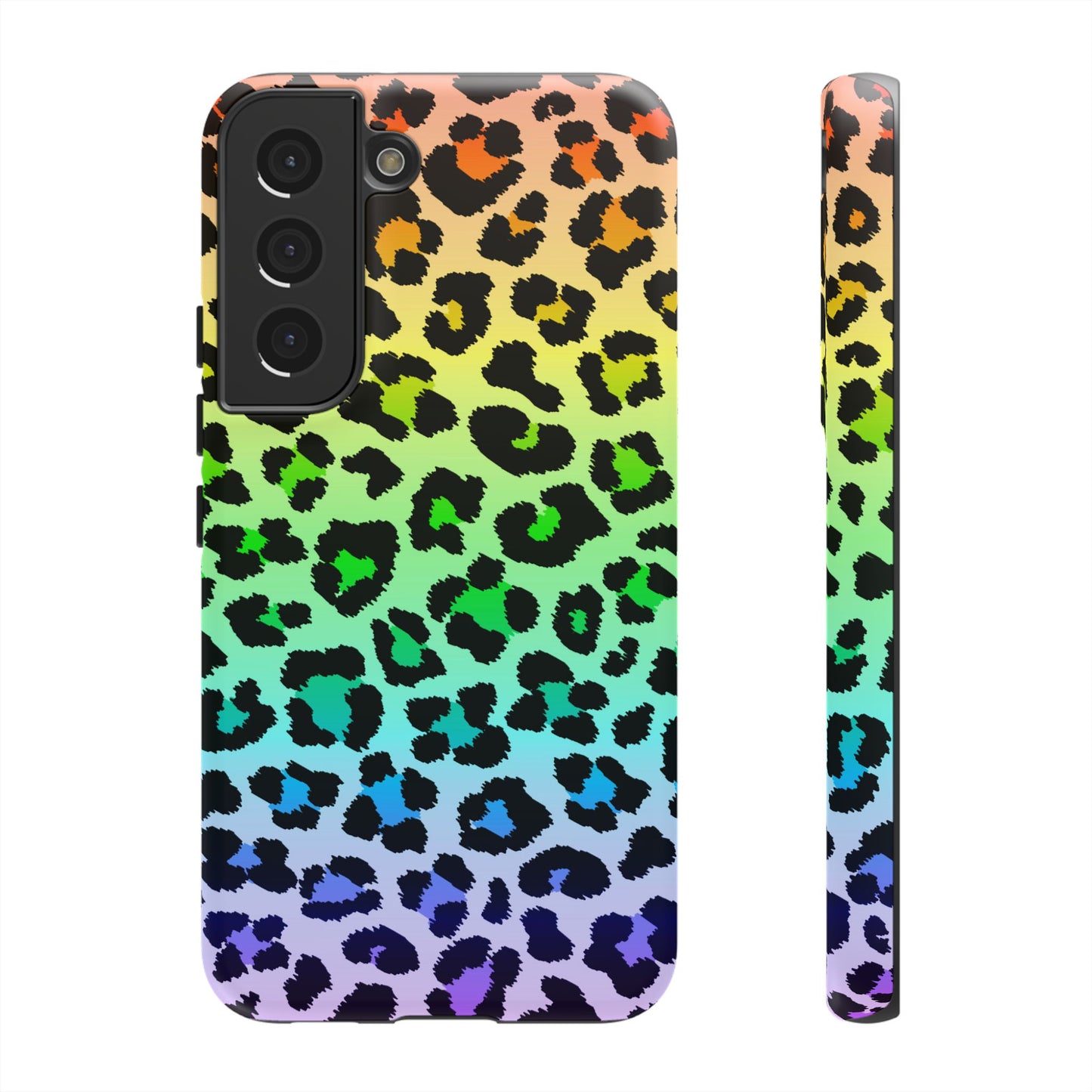 Rainbow Leopard Print Phone Case - for Apple, Samsung, and Google Phones