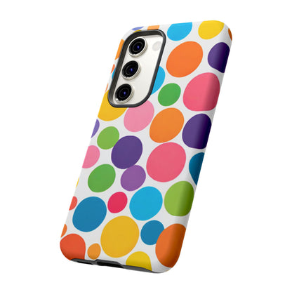 Multicolored Polka Dot Phone Case - for Apple, Samsung, and Google Phones