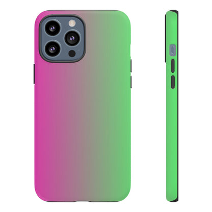 Ombre Pink and Green Phone Case - for Apple, Samsung, and Google Phones