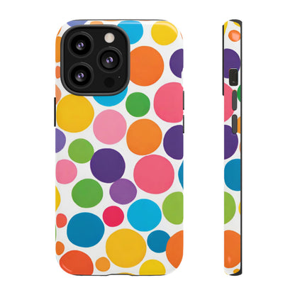 Multicolored Polka Dot Phone Case - for Apple, Samsung, and Google Phones