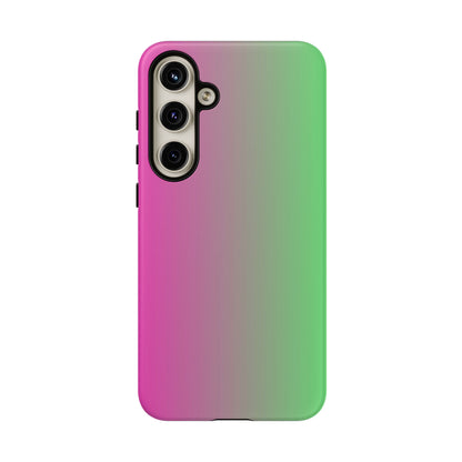 Ombre Pink and Green Phone Case - for Apple, Samsung, and Google Phones