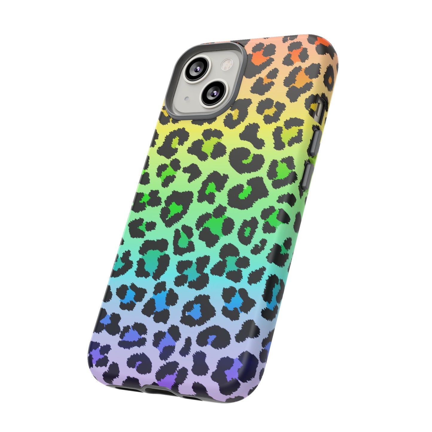 Rainbow Leopard Print Phone Case - for Apple, Samsung, and Google Phones