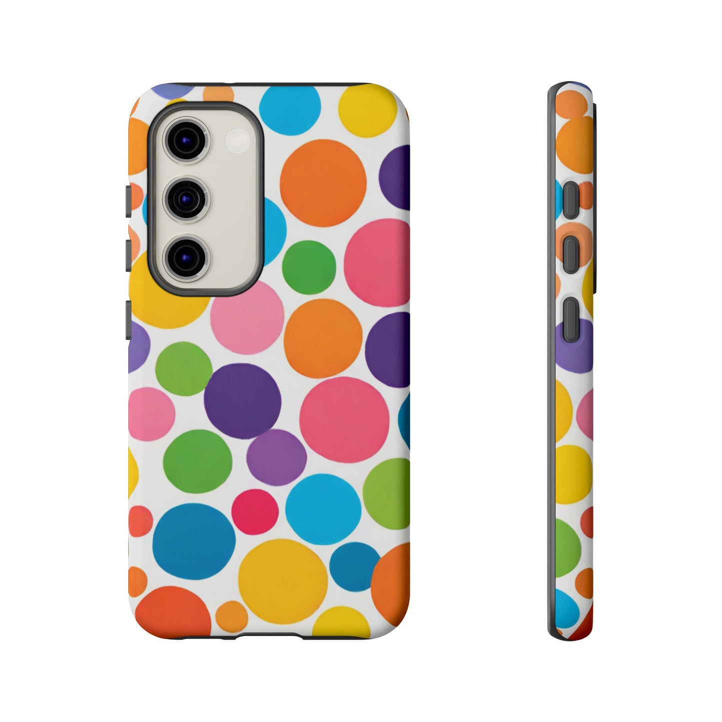 Multicolored Polka Dot Phone Case - for Apple, Samsung, and Google Phones