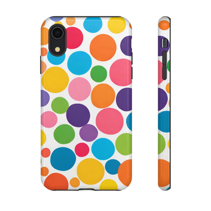 Multicolored Polka Dot Phone Case - for Apple, Samsung, and Google Phones