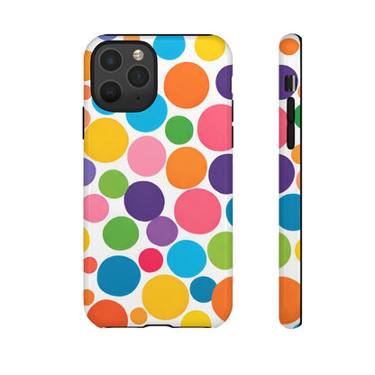 Multicolored Polka Dot Phone Case - for Apple, Samsung, and Google Phones