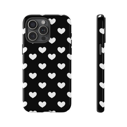 White Heart Phone Case - for Apple, Samsung, and Google Phones