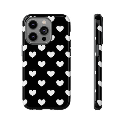 White Heart Phone Case - for Apple, Samsung, and Google Phones