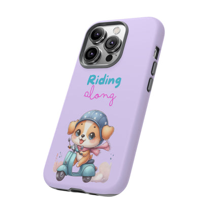 Purple Puppy Phone Case - for Apple, Samsung, and Google Phones