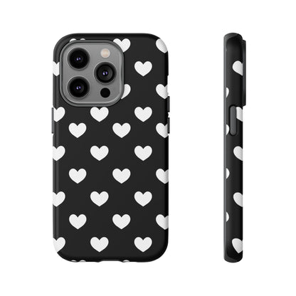 White Heart Phone Case - for Apple, Samsung, and Google Phones