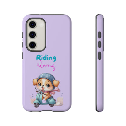 Purple Puppy Phone Case - for Apple, Samsung, and Google Phones