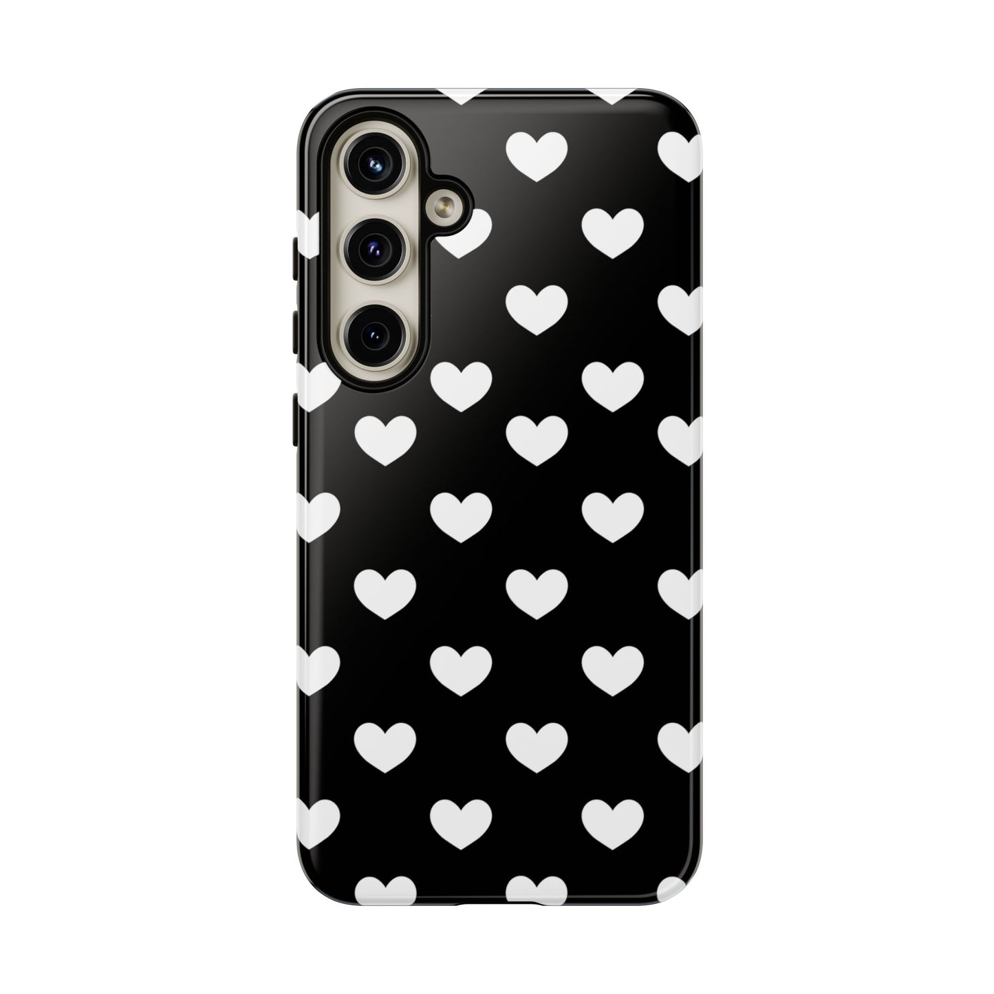 White Heart Phone Case - for Apple, Samsung, and Google Phones