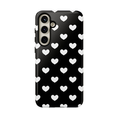 White Heart Phone Case - for Apple, Samsung, and Google Phones