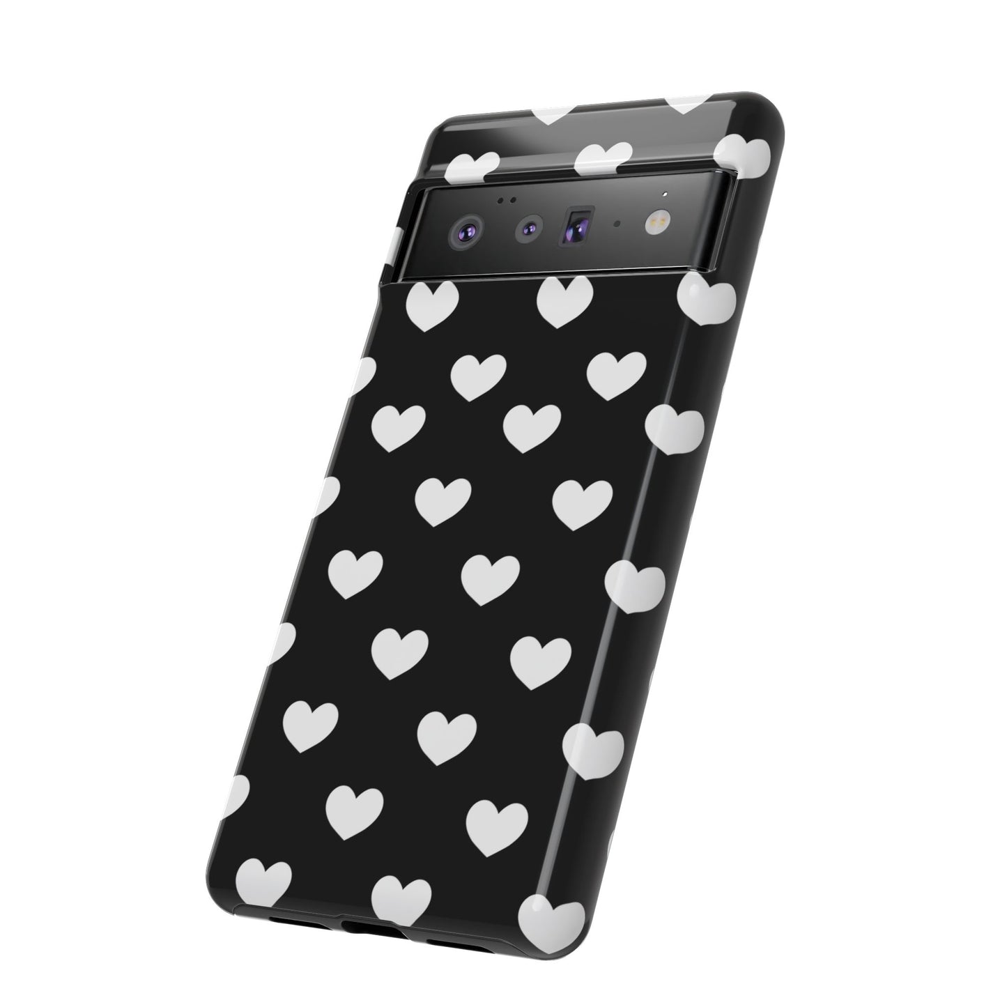 White Heart Phone Case - for Apple, Samsung, and Google Phones