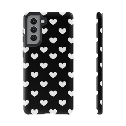 White Heart Phone Case - for Apple, Samsung, and Google Phones