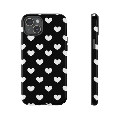 White Heart Phone Case - for Apple, Samsung, and Google Phones