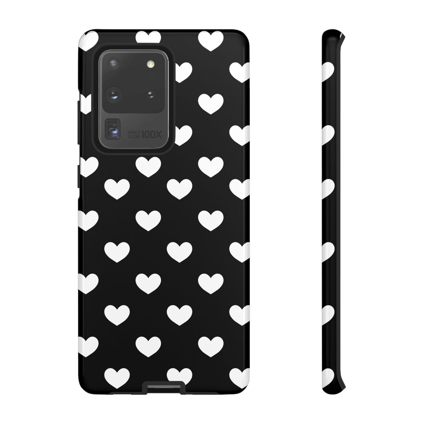 White Heart Phone Case - for Apple, Samsung, and Google Phones