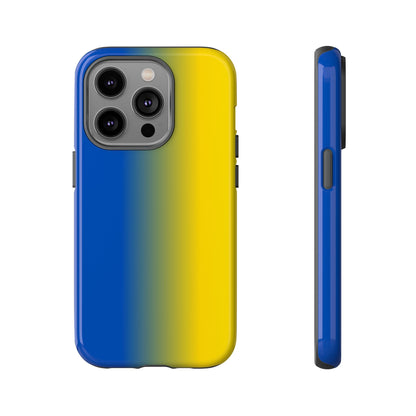 Ombre Blue and Gold Phone Case - for Apple, Samsung, and Google Phones