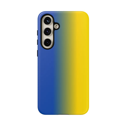 Ombre Blue and Gold Phone Case - for Apple, Samsung, and Google Phones