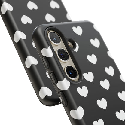 White Heart Phone Case - for Apple, Samsung, and Google Phones