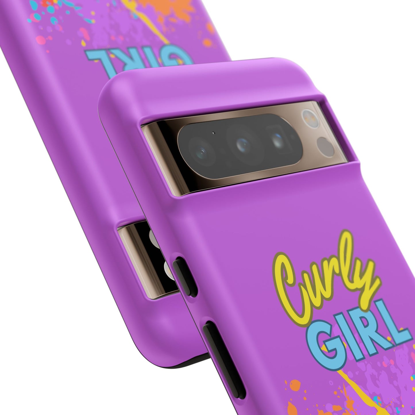 Melanin Curly Hair Afro Girl Phone Case - for iPhone, Samsung, and Google Phones