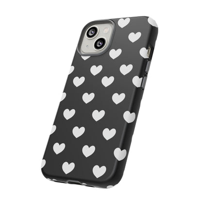 White Heart Phone Case - for Apple, Samsung, and Google Phones