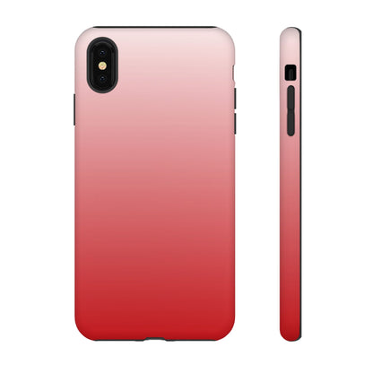 Ombre Crimson and Cream Phone Case - for Apple, Samsung, and Google Phones