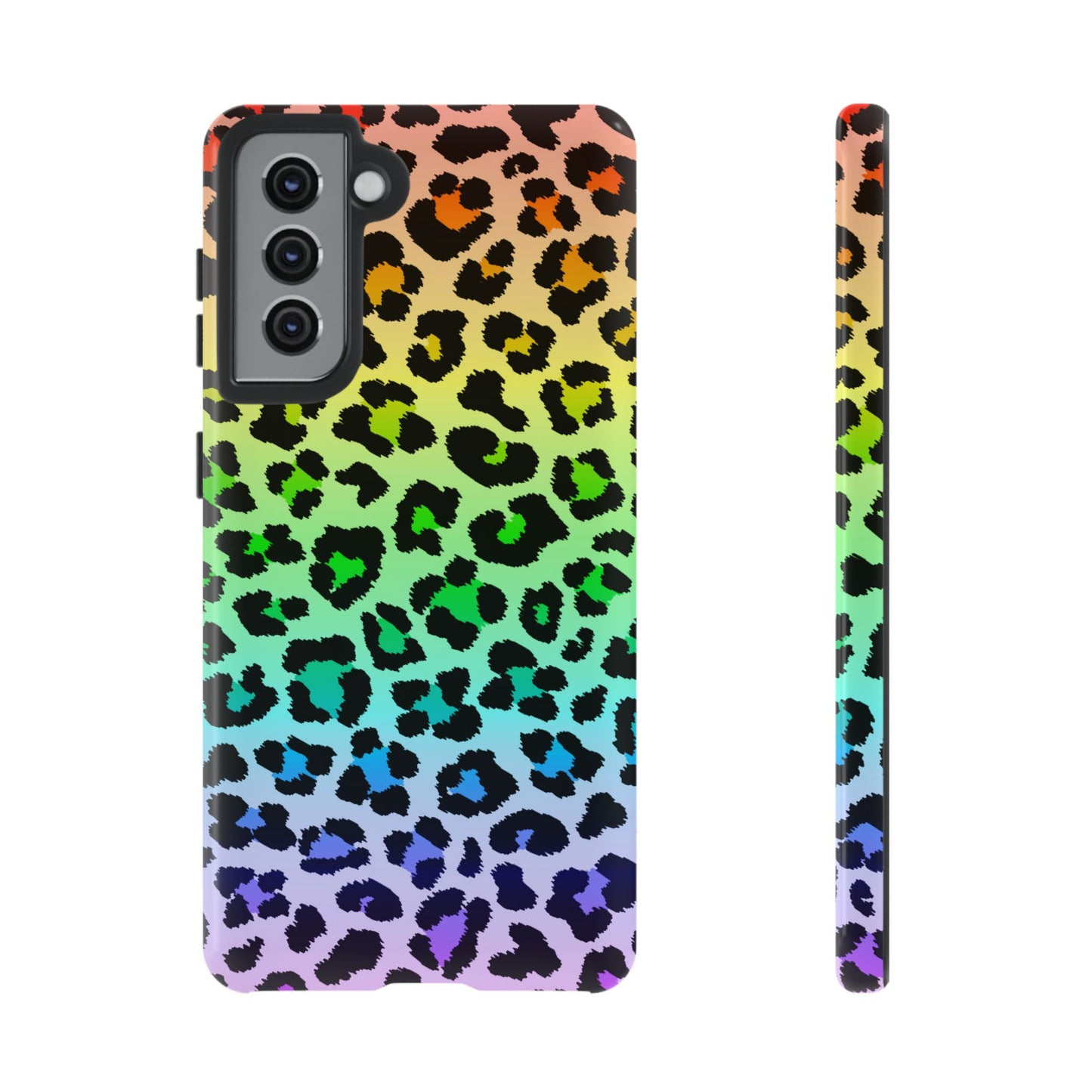 Rainbow Leopard Print Phone Case - for Apple, Samsung, and Google Phones