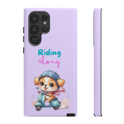 Purple Puppy Phone Case - for Apple, Samsung, and Google Phones