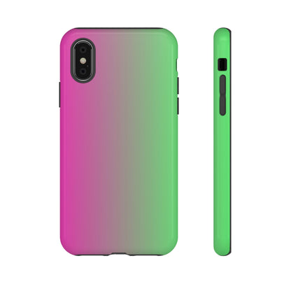 Ombre Pink and Green Phone Case - for Apple, Samsung, and Google Phones