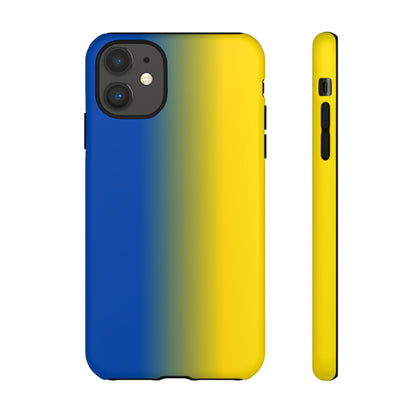 Ombre Blue and Gold Phone Case - for Apple, Samsung, and Google Phones