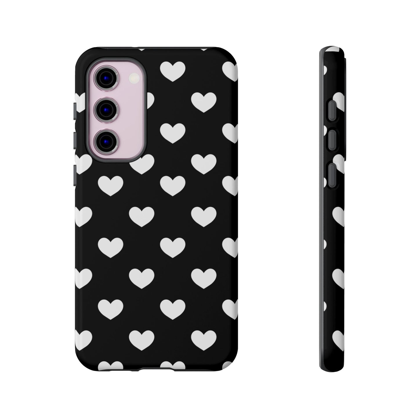 White Heart Phone Case - for Apple, Samsung, and Google Phones