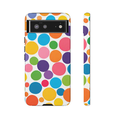 Multicolored Polka Dot Phone Case - for Apple, Samsung, and Google Phones