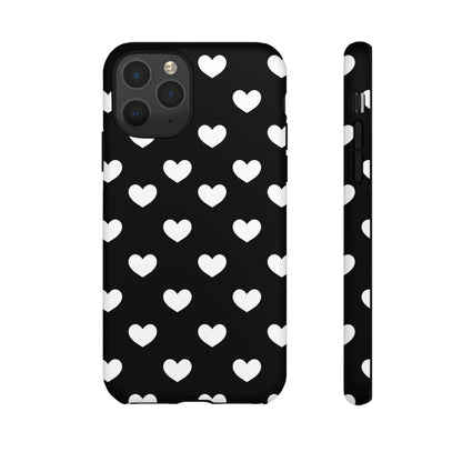 White Heart Phone Case - for Apple, Samsung, and Google Phones