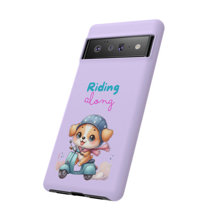 Purple Puppy Phone Case - for Apple, Samsung, and Google Phones